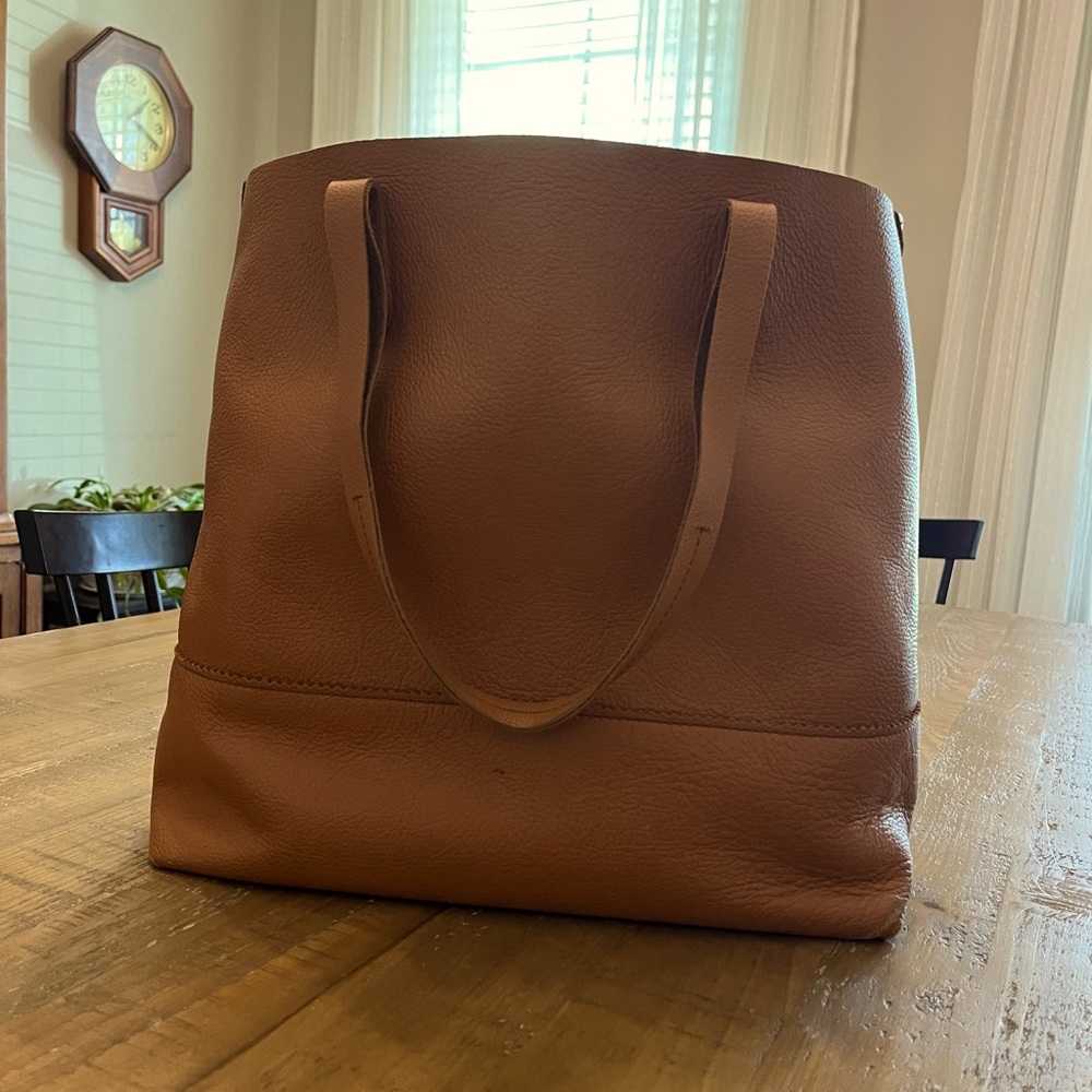 J Crew Leather Tote Bag